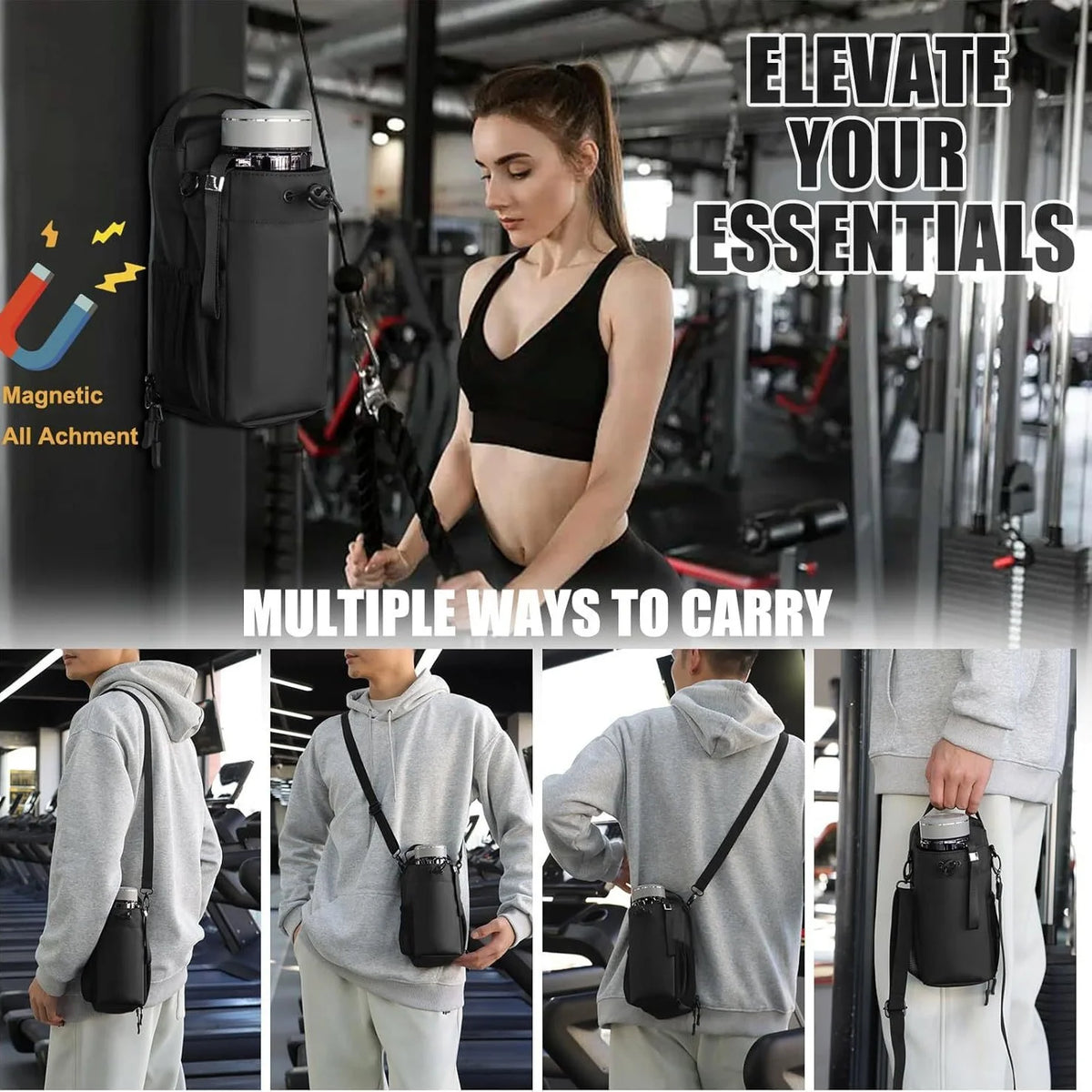 Magnetic Gym Bag - RawGrip
